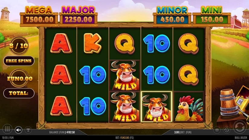 Bulldozer slot screen 3