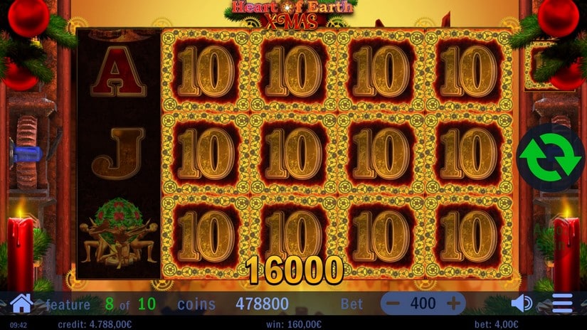 Hearth of Earth Xmas slot screen 8