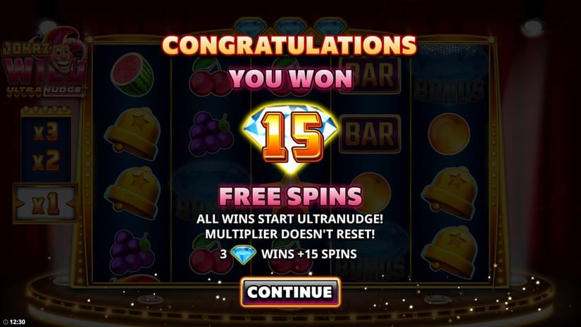 Jokrz Wild Ultranudge slot screen 4