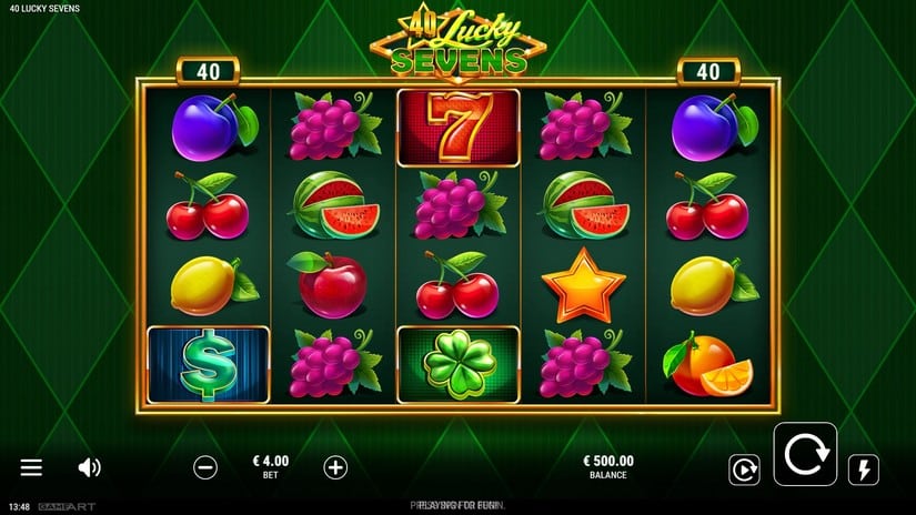 40 Lucky Sevens slot screen 1