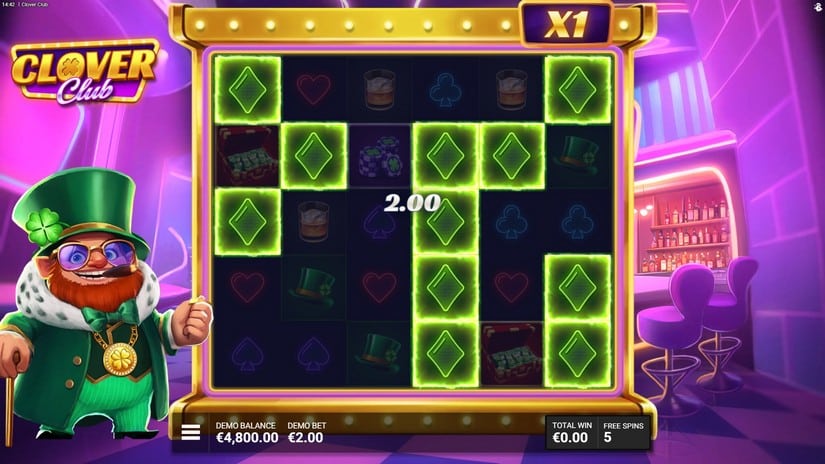 Clover Club slot screen 4