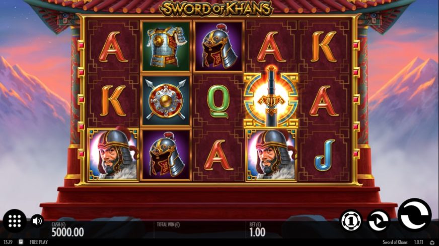 Sword of Khans slot screen 1