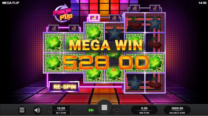 Mega Flip slot screen 2
