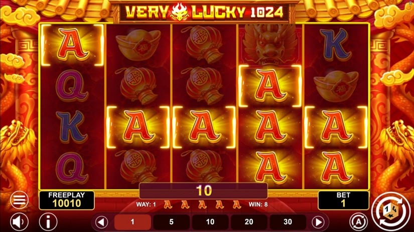Very Lucky 1024 slot screen 2
