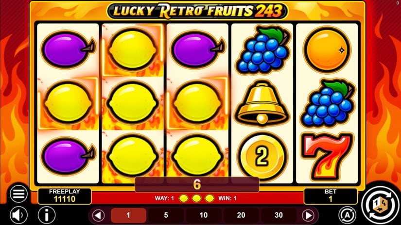 Lucky Retro Fruits 243 slot screen 5