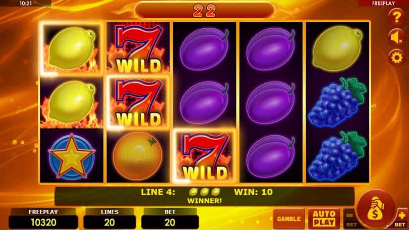 Hottest Fruits 20 slot screen 3