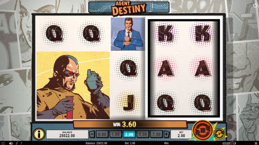 Agent Destiny slot screen 3