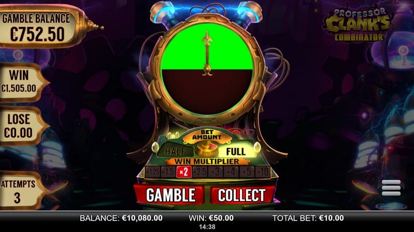 Professor Clank’s Combinator slot screen 6