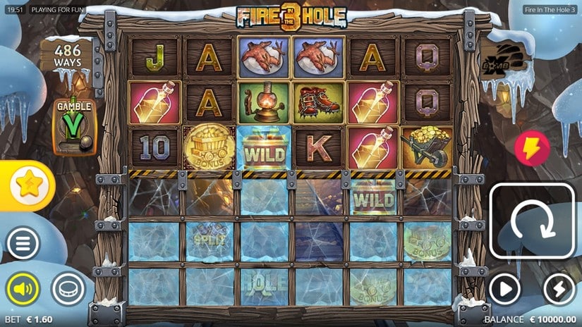 Fire in the Hole 3 slot screen 1
