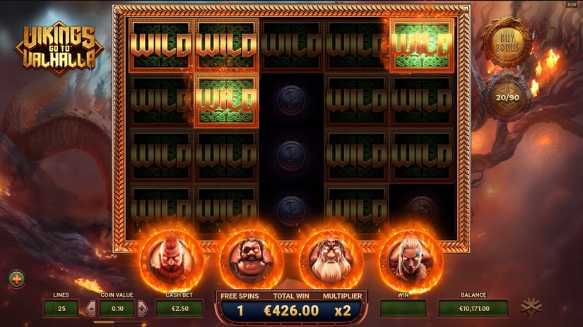 Vikings Go To Valhalla slot screen 8