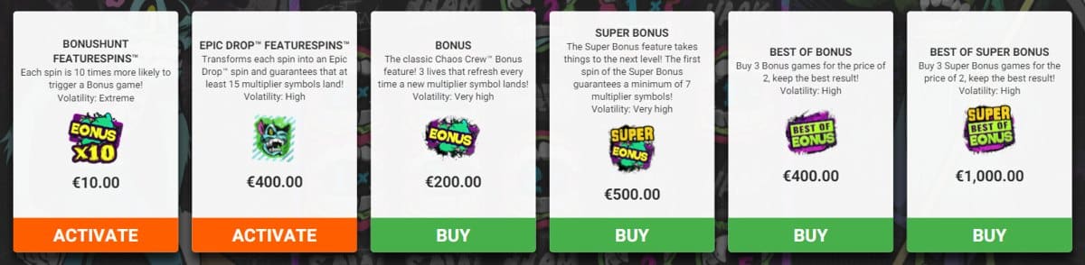 Chaos Crew 2 Bonus Buy