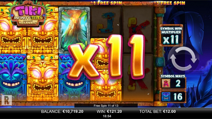 Tiki Infinity Reels Megaways slot screen 5