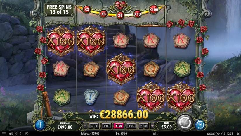 15 Crystal Roses A Tale of Love slot screen 4