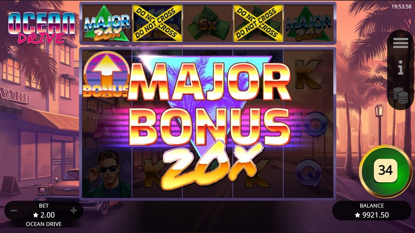 Ocean Drive slot screen 4