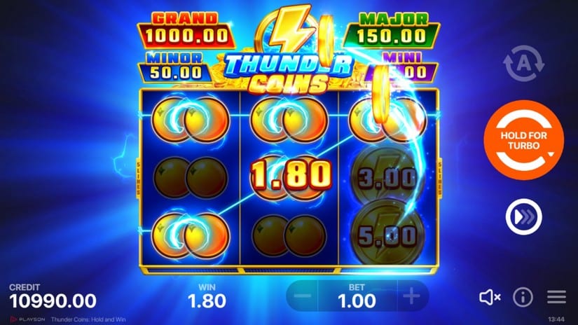 Thunder Coins: Hold and Win slot screen 2