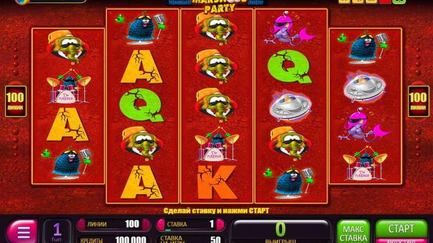 Marswood Party slot screen 1