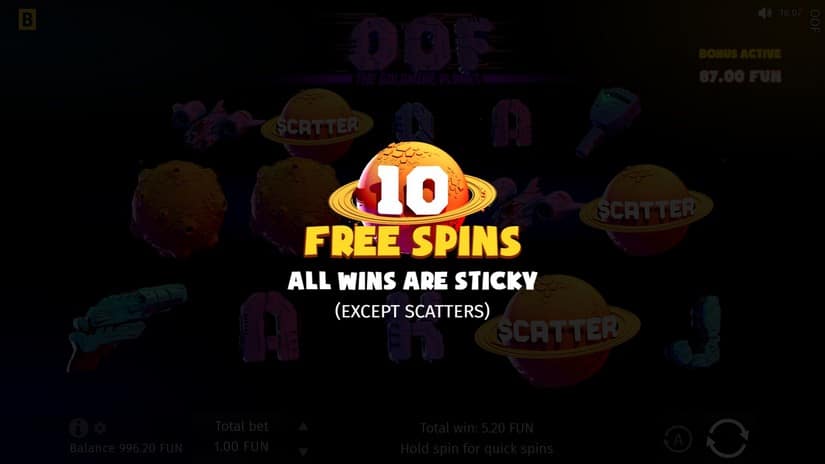 OOF The Goldmine Planet slot screen 3