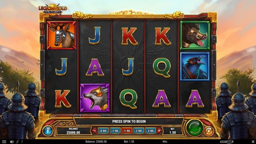 Legion Gold Victory! slot screen 1