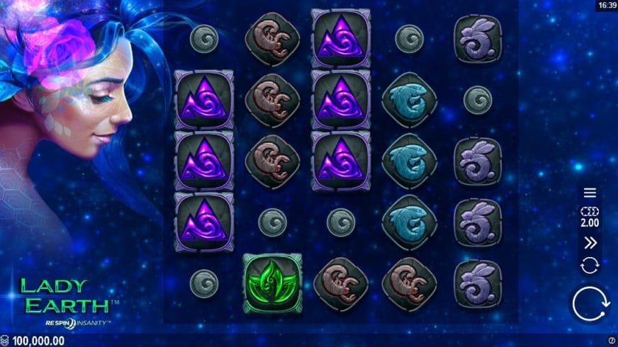 Lady Earth slot screen 1