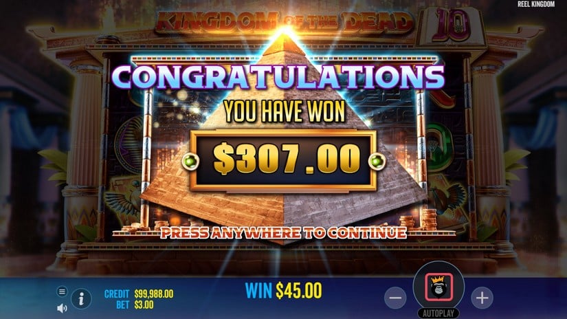 Kingdom of The Dead slot screen 7