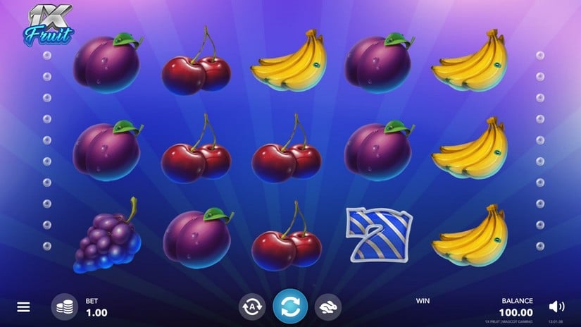 1X Fruits slot screen 1