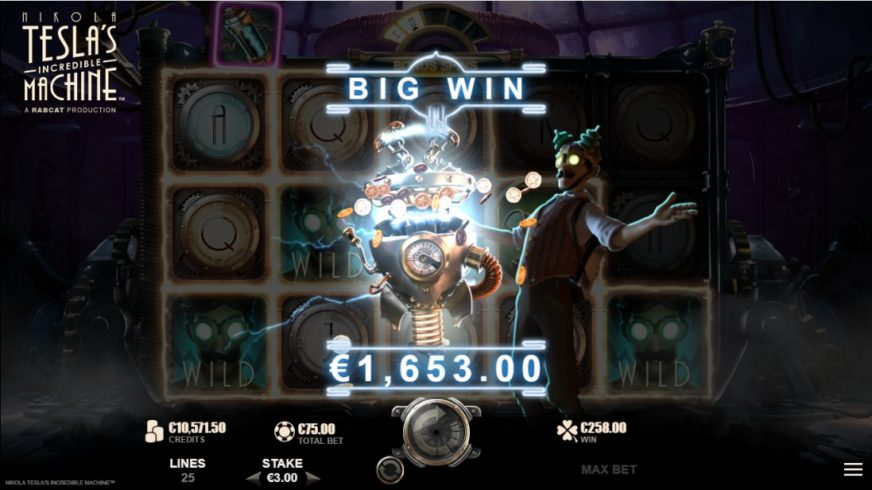 Nikola Tesla’s Incredible Machine slot screen 5