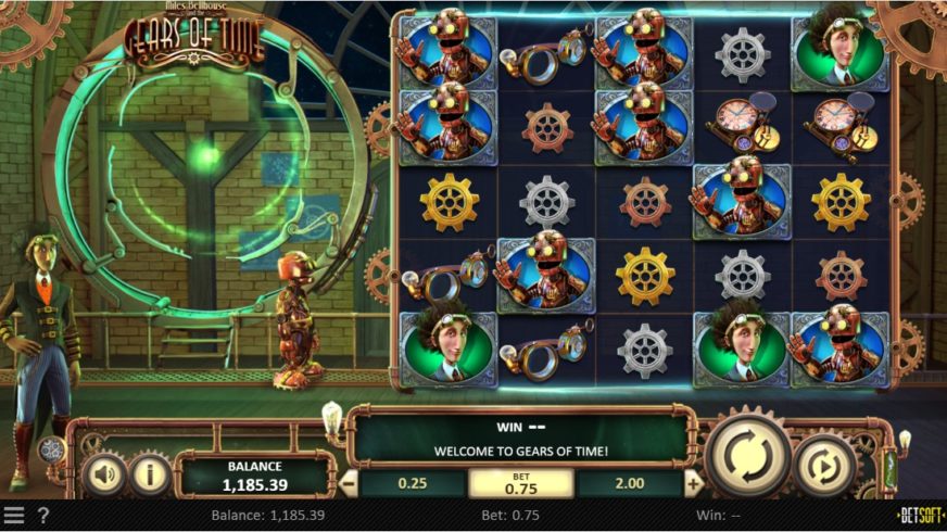 Miles Bellhouse and the Gears of Time slot screen 1