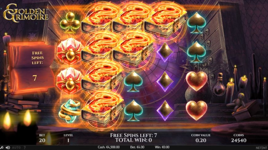 Golden Grimoire slot screen 7