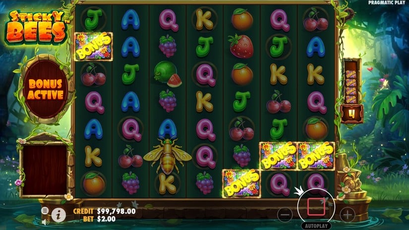 Sticky Bees slot screen 2