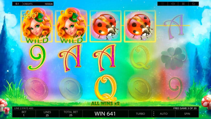 Lucky Lands slot screen 2