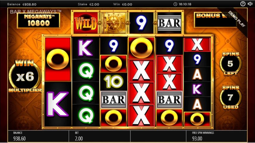 Bar-X Safecracker Megaways slot screen 5