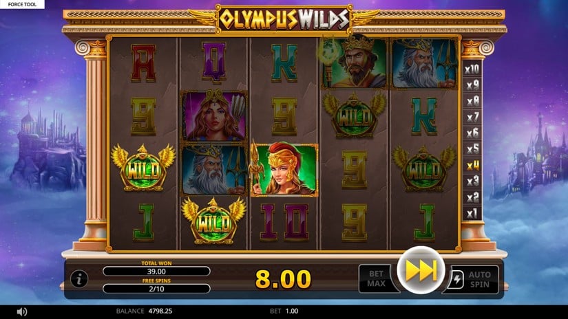 Olympus Wilds slot screen 4