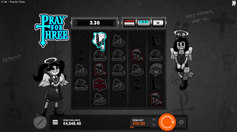 Pray For Three slot features