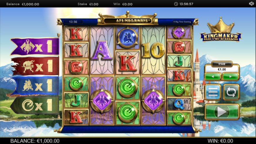 Kingmaker slot screen 1