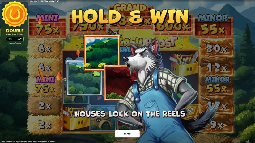 Super Cash Boost Big Bad Bonus slot screen 3