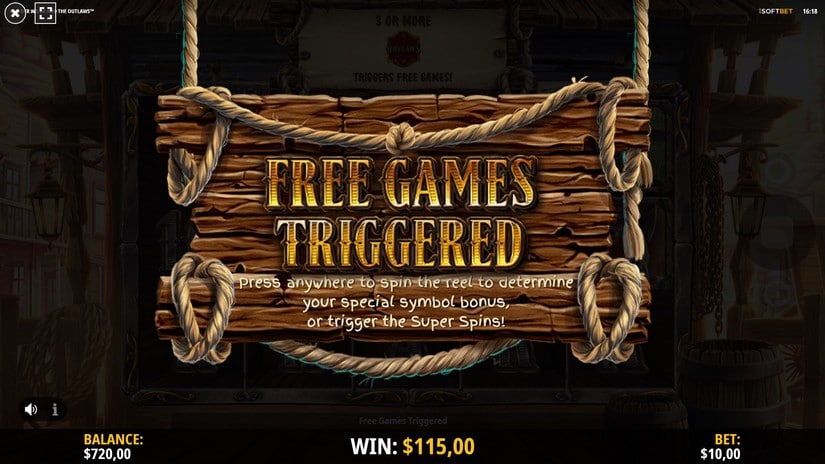 Van Der Wilde and the Outlaws slot screen 5