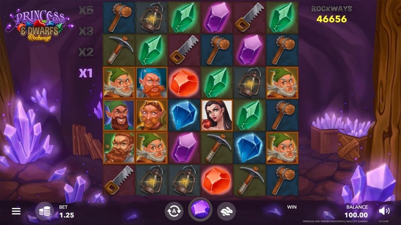 The Princess & Dwarfs: Rockways slot screen 1