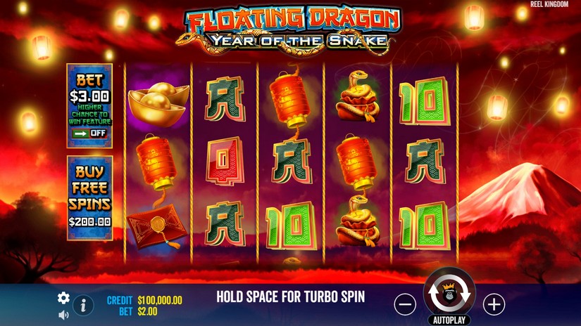 Floating Dragon – Year of the Snake slot screen 1