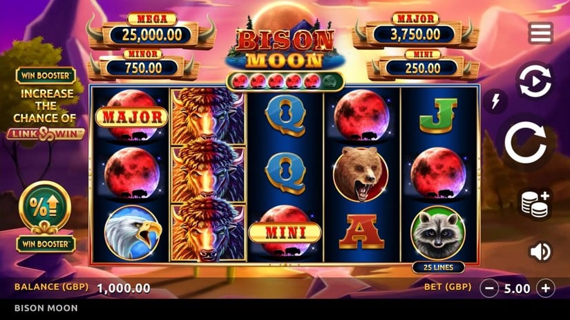 Bison Moon slot screen 1