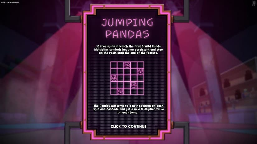 Eye of the Panda slot screen 3