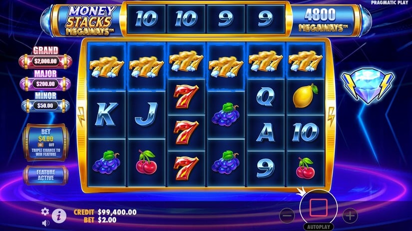 Money Stacks Megaways slot screen 2