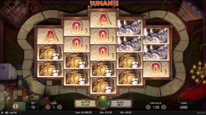 Jumanji™ slot screen 1