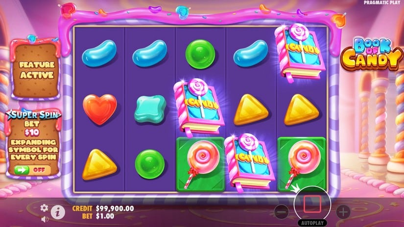 Book of Candy slot screen 1