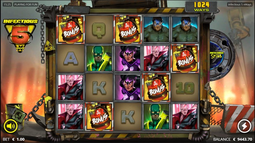 Infectious 5 slot screen 3