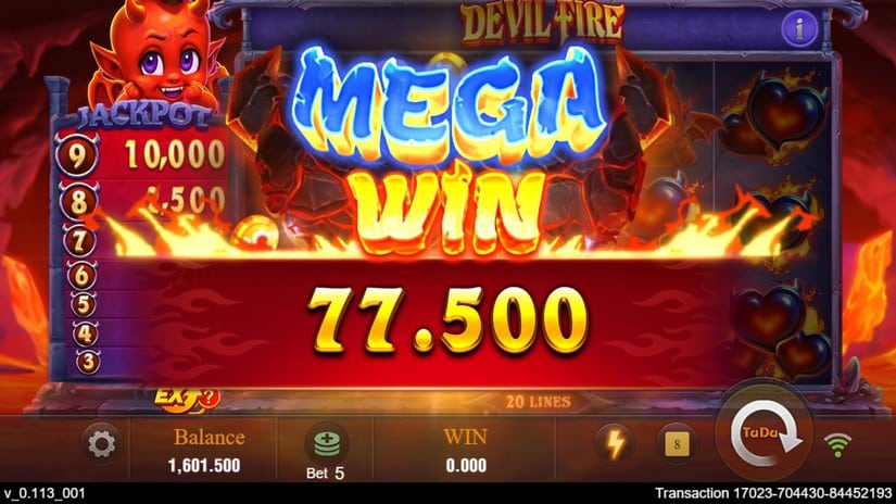 Devil Fire slot screen 4
