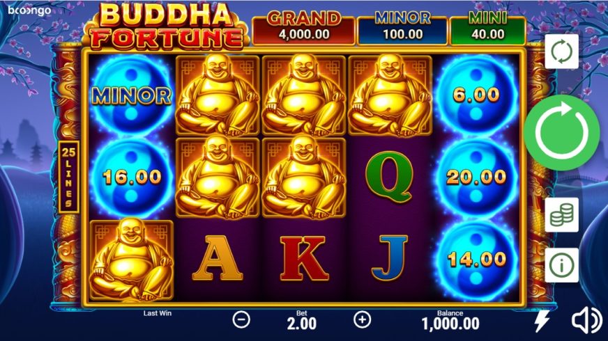 Buddha Fortune slot screen 1