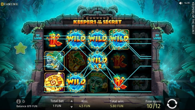 Keepers of the Secret slot screen 5