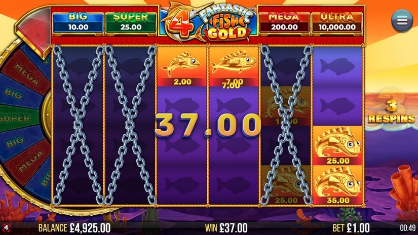4 Fantastic Fish Gold slot screen 4