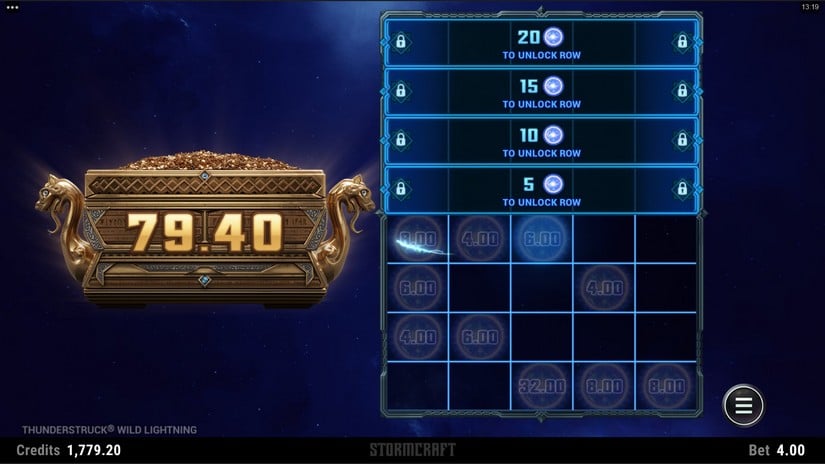 Thunderstruck Wild Lightning slot screen 3