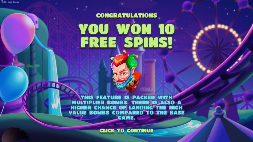 Joker Bombs slot screen 4